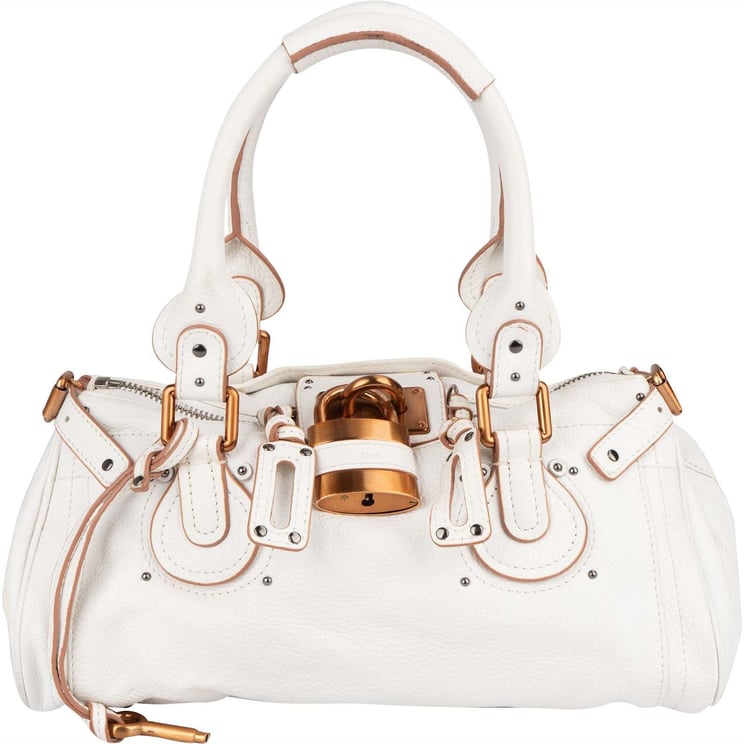 Chloé Chloé Pebbled Leather Paddington Satchel Handbag