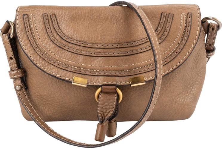 Chloé Chloé Grained Leather Mini Marcie Crossbody Bag