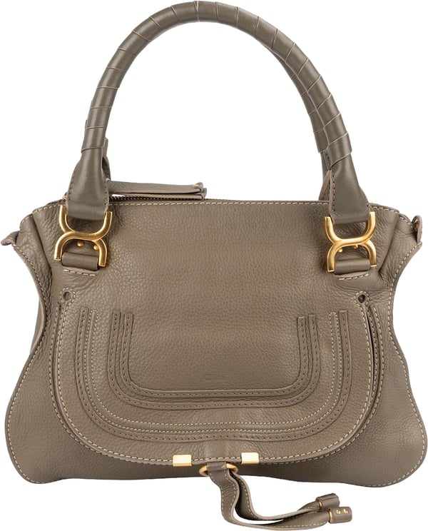 Chloé Chloé Grained Leather Marcie Hobo Handbag