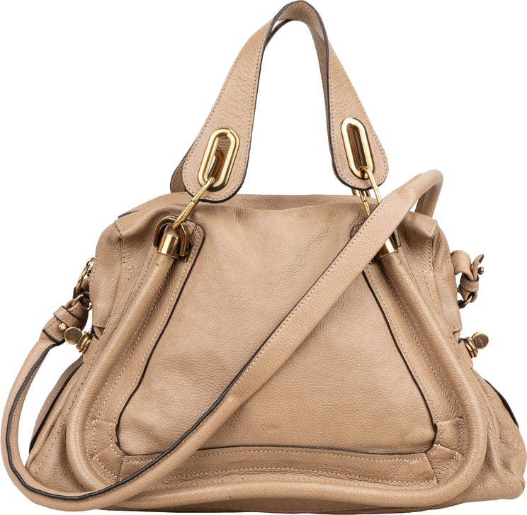 Chloé Chloé Pebbled Leather Paraty Handbag