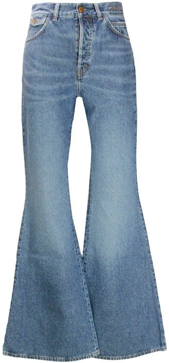 Chloé Chloe' Wide Leg Denim Jeans