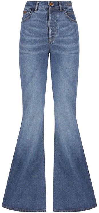 Chloé Chloe Cotton Denim Flared Jeans