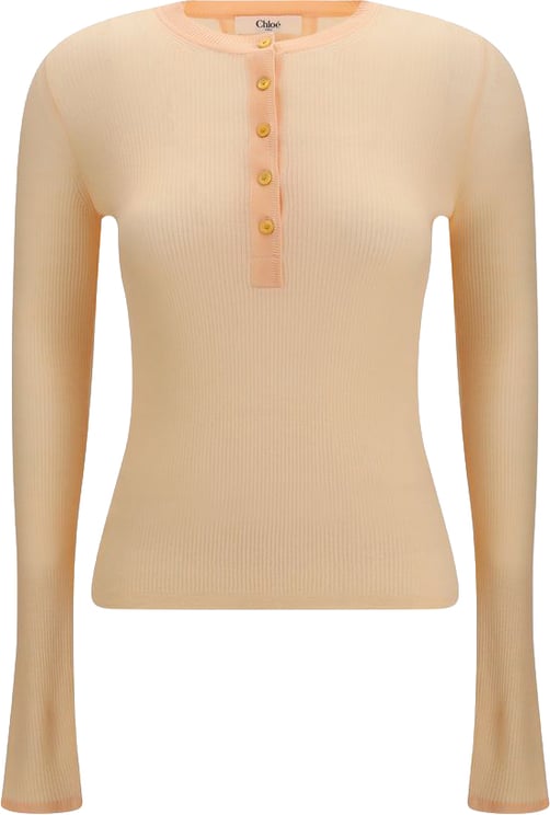 Chloé Chloé Orange Wool Oves Aries Sweatshirt