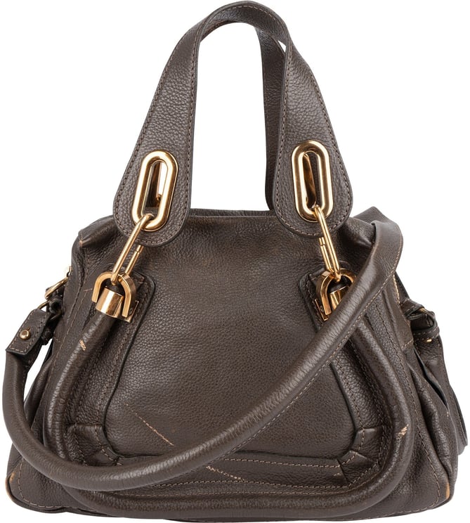 Chloé Chloé Pebbled Leather Small Paraty Shoulder Handbag