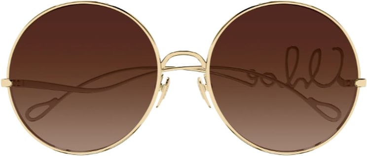 Chloé Gold Iconic CH0329S Metal Round Sunglasses