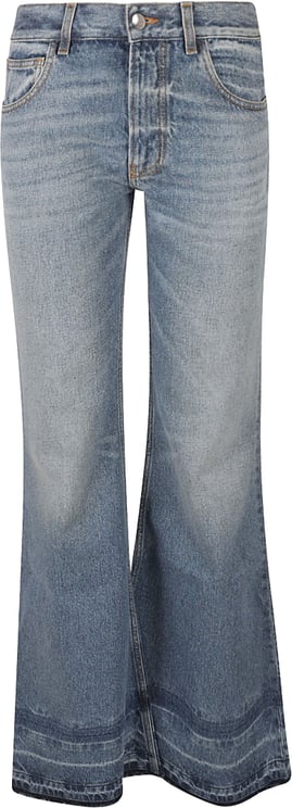 Chloé High-Waisted Flared Jeans With Vintage Wash