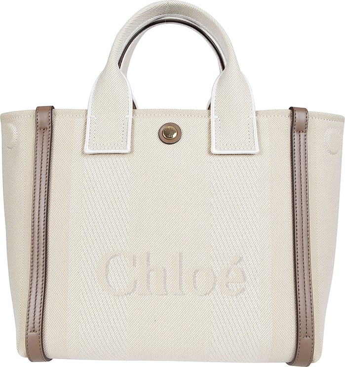 Chloé Small Structured Carry Bag with Contrasting Leather Bands