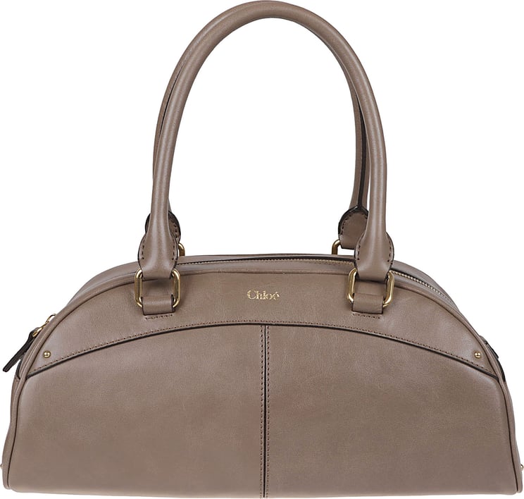 Chloé Structured Bowling Bag in Smooth Calf Leather