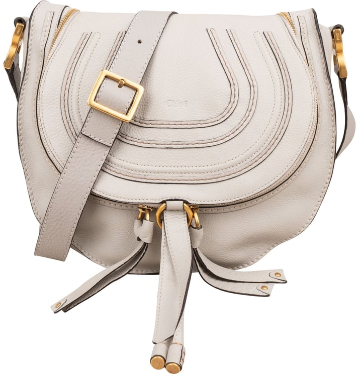 Chloé Chloé Grained Leather Zip Marcie Crossbody Bag