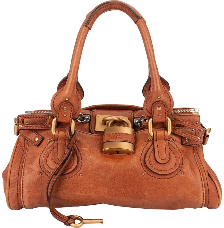 Chloé Chloé Pebbled Leather Paddington Handbag