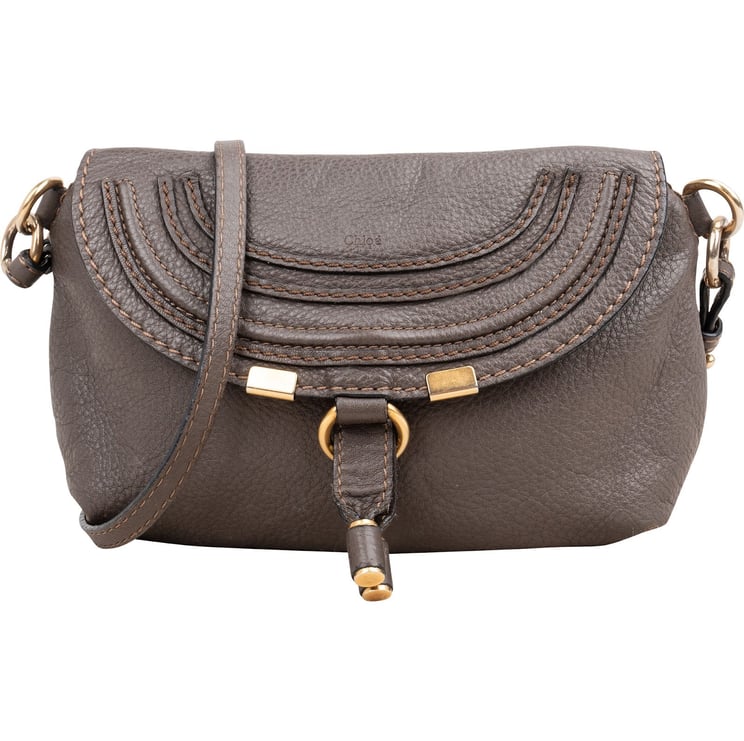 Chloé Chloé Grained Leather Mini Marcie Crossbody Bag