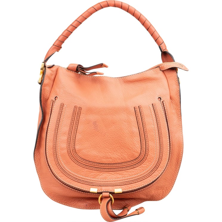 Chloé Chloé Grained Calfskin Marcie Hobo Shoulder Bag