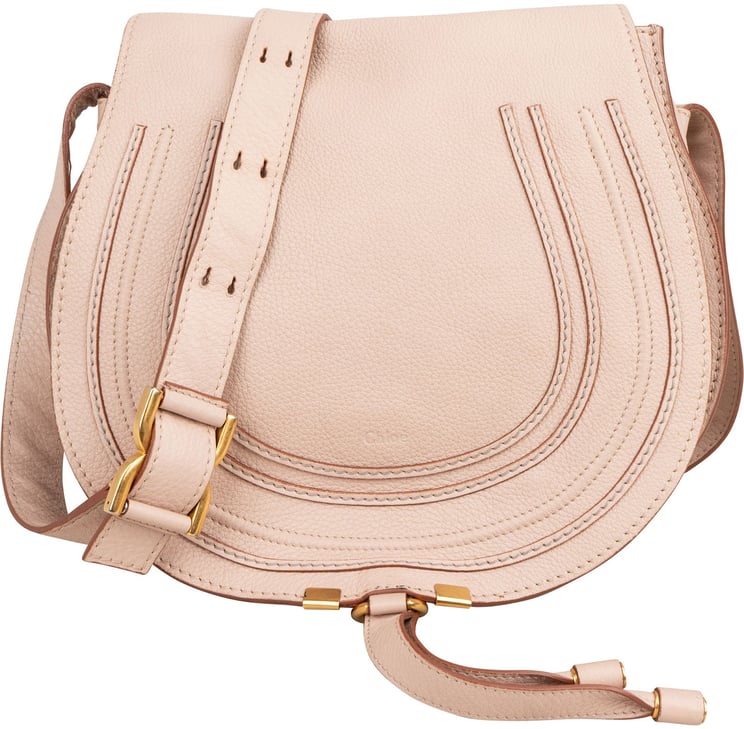 Chloé Chloé Grained Calfskin Marcie Saddle Crossbody Bag