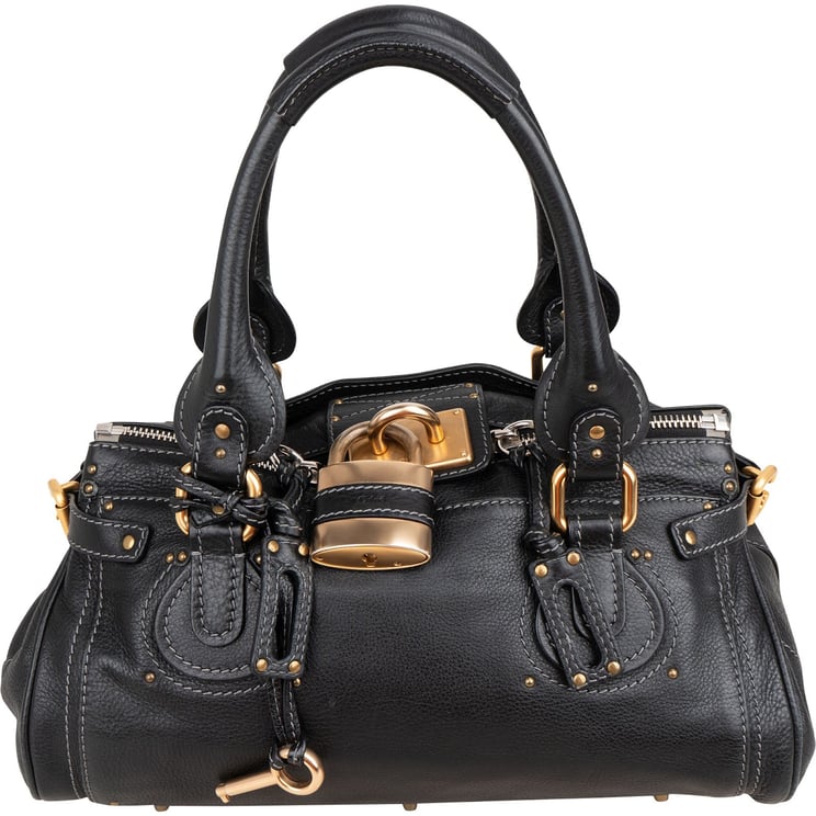 Chloé Chloé Black Leather Paddington Satchel Handbag