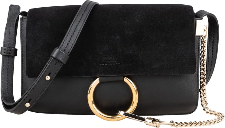Chloé Chloé Suede and Leather Faye Crossbody Bag