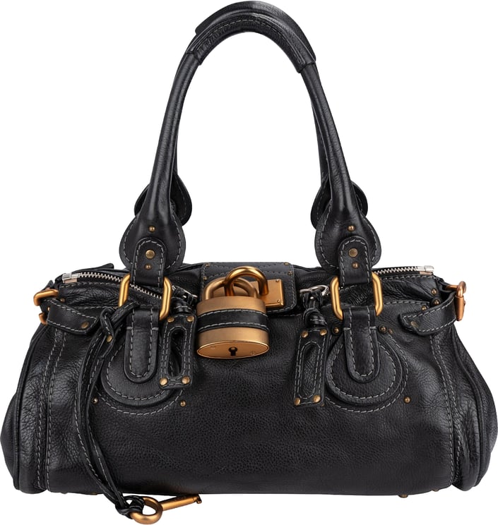 Chloé Chloé Pebbled Leather Paddington Satchel Handbag