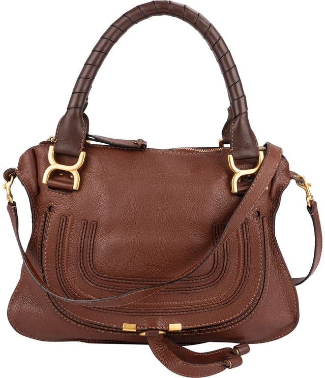 Chloé Chloé Grained Calfskin Marcie Satchel Handbag