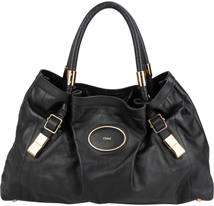 Chloé Chloé Black Leather Victoria Handbag