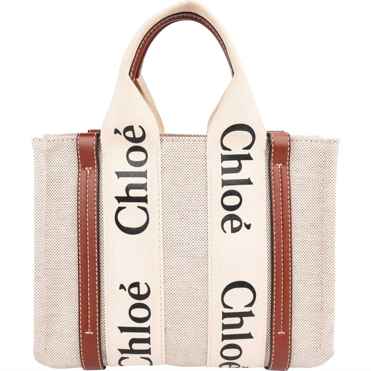 Chloé Chloé Canvas Small Woody Tote Handbag