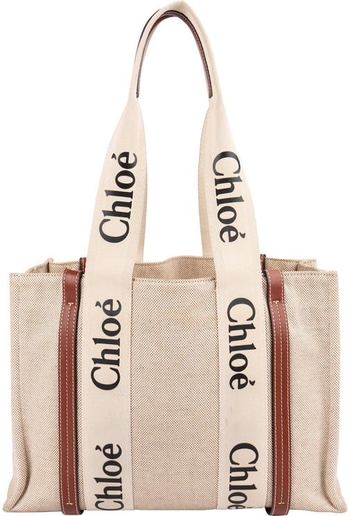 Chloé Chloé Canvas Medium Woody Tote Shoulder Bag