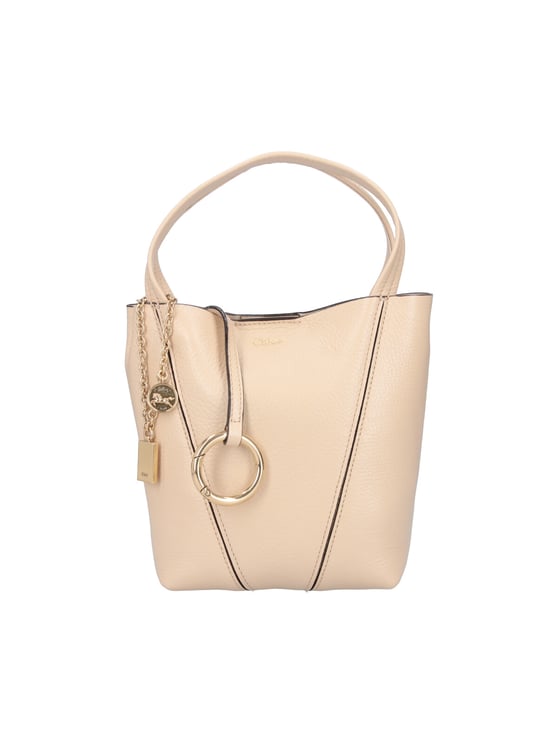 Chloé Structured Handbag with Gold-tone Accents