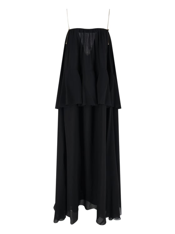 Chloé Maxi Silk Dress – Black