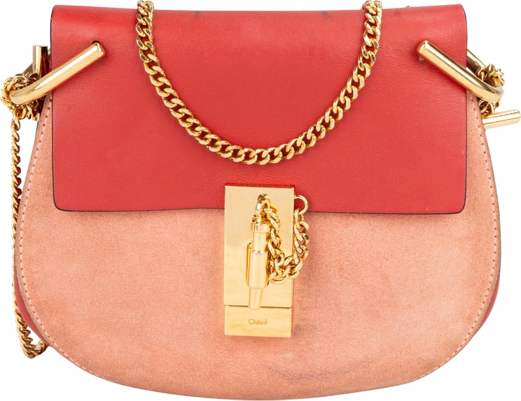 Chloé Chloé Bicolor Leather Drew Crossbody Bag