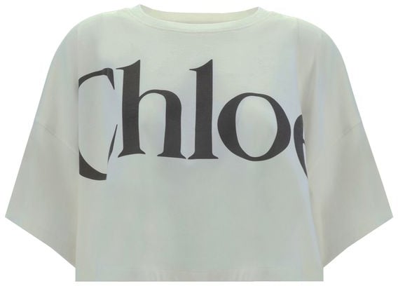 Chloé Chloé White Cotton T-Shirt