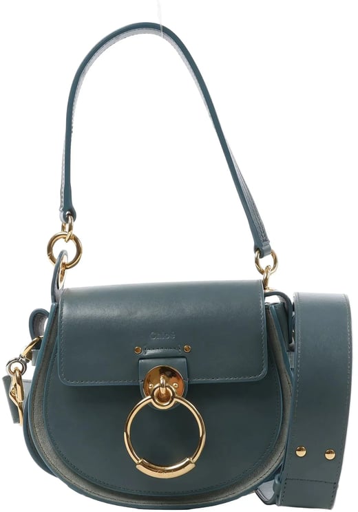 Chloé Chloe Tess Small Leather 2Way Handbag in Blue
