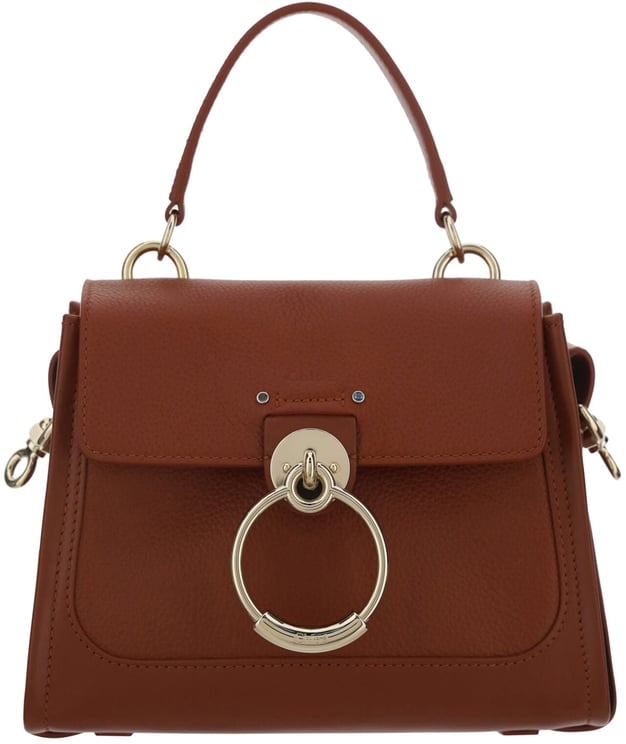 Chloé Chloé Brown Calf Leather Tess Handbag