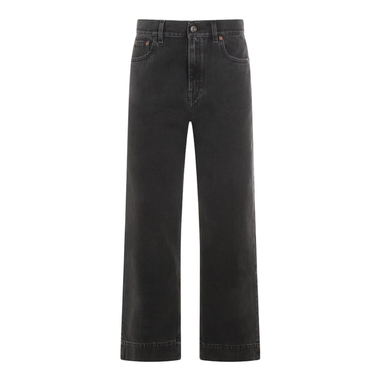 Chloé High-Waisted Straight-Leg Jeans with Five-Pocket Styling