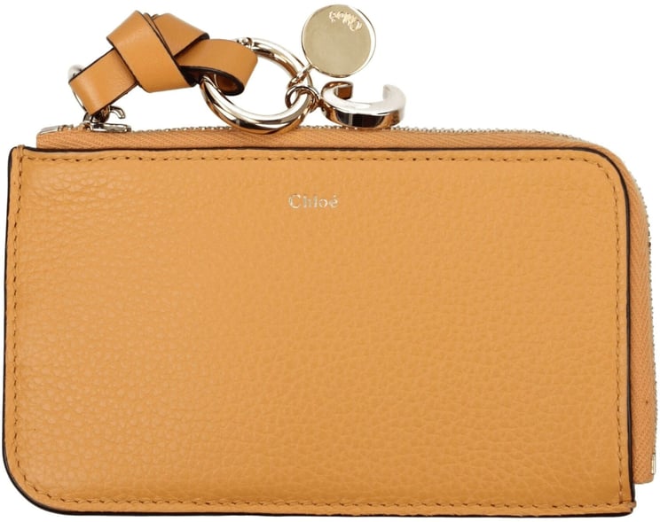 Chloé Chloé Orange Leather Wallet