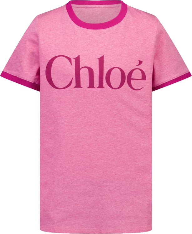 Chloé Chloe Kinder Meisjes T-Shirt In Fuchsia