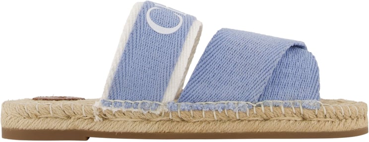 Chloé Chloe Meisjes Slippers In Licht Blauw
