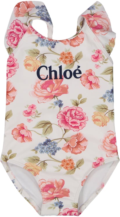 Chloé Chloe Baby Meisjes Zwemkleding In Wit