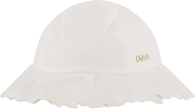 Chloé Chloe Baby Meisjes Hoed In Wit