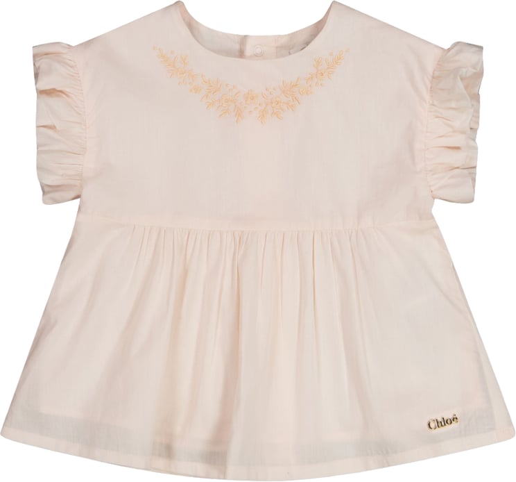 Chloé Chloe Baby Meisjes Setje In Licht Roze