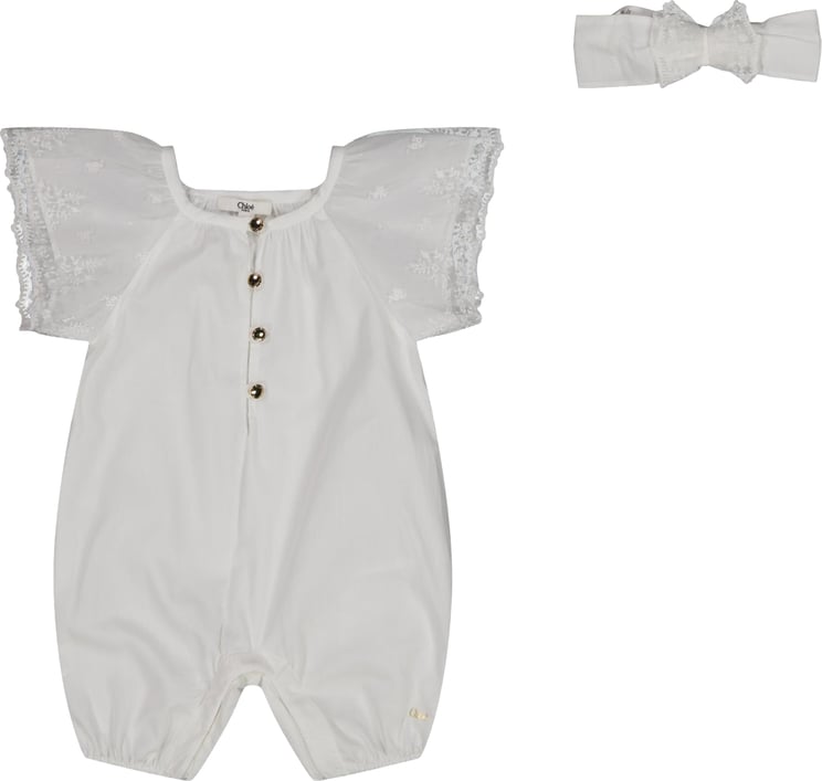 Chloé Chloe Baby Meisjes Setje In Wit