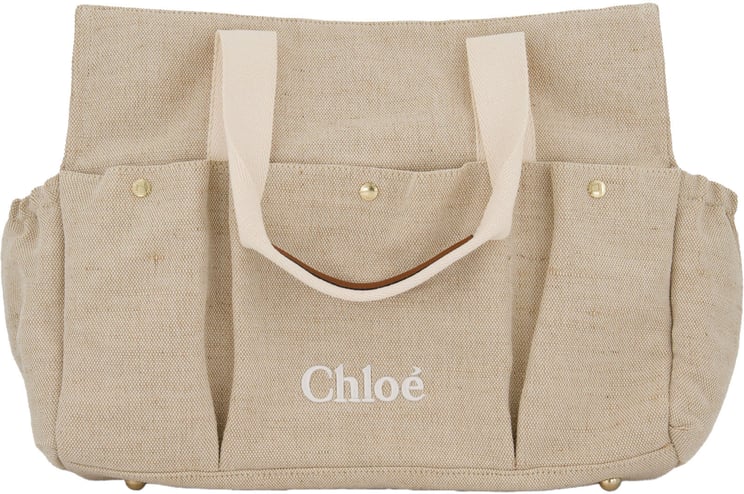 Chloé Chloe Baby Meisjes Luiertas In Beige