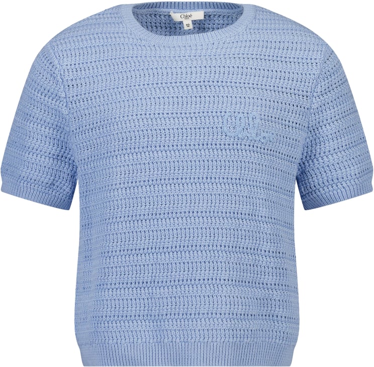 Chloé Chloe Kinder Meisjes T-Shirt In Licht Blauw
