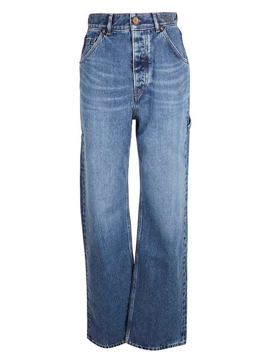 Chloé Mid-Rise Straight Leg Jeans