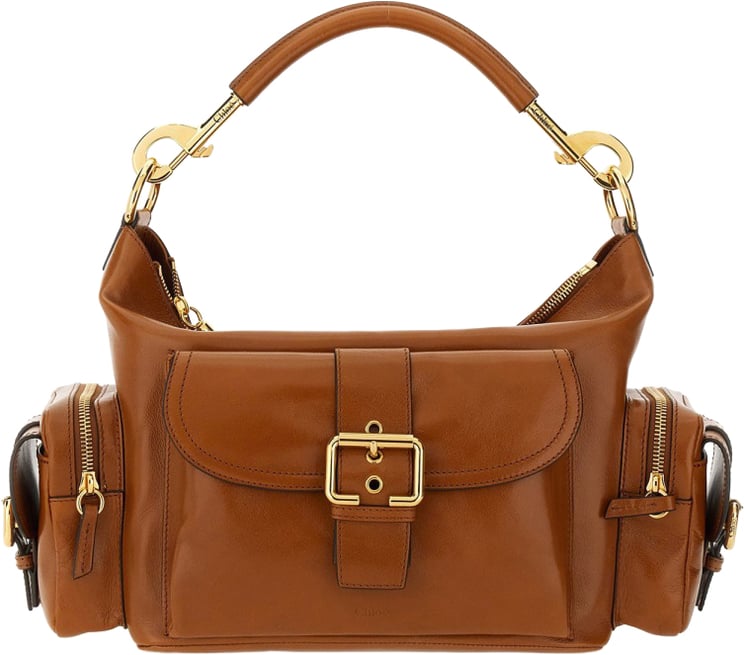 Chloé Structured Brown Leather Camera Bag