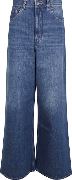 Chloé High-Waisted Wide-Leg Jeans With Five-Pocket Design