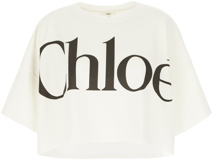 Chloé Chloe Ivory cotton oversize t-shirt