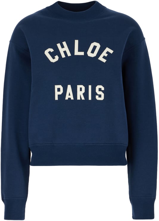 Chloé Chloe Blue cotton sweatshirt