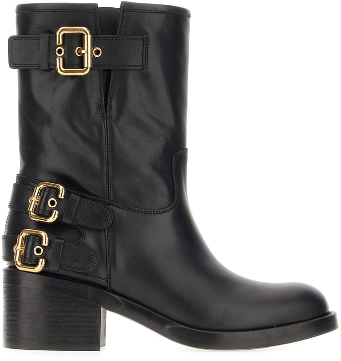 Chloé Chloe Black leather Dakota ankle boots