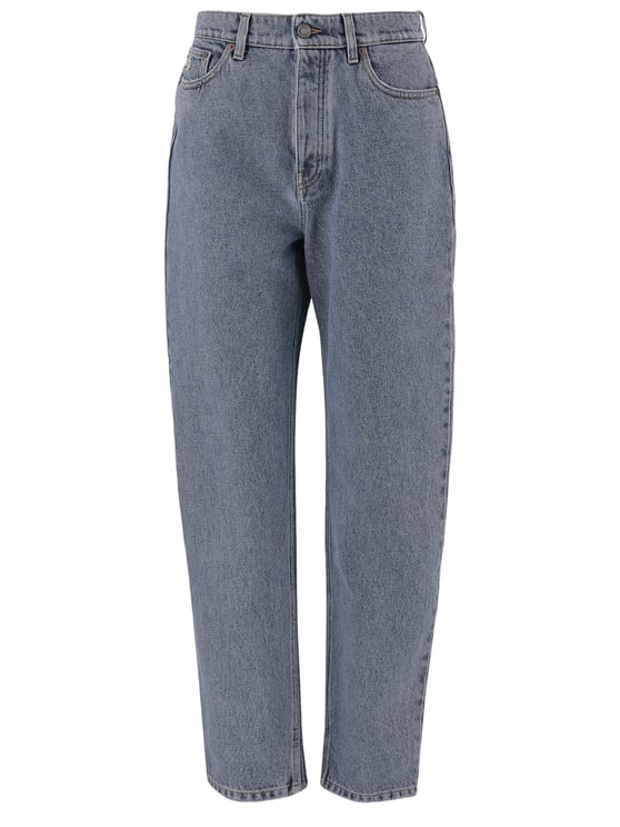 Chloé Straight-Leg Denim Jeans with Mid-Rise Waistband