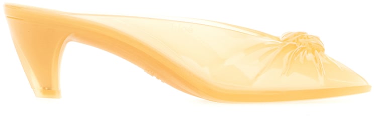 Chloé Chloe Pastel orange TPU Jelly mules