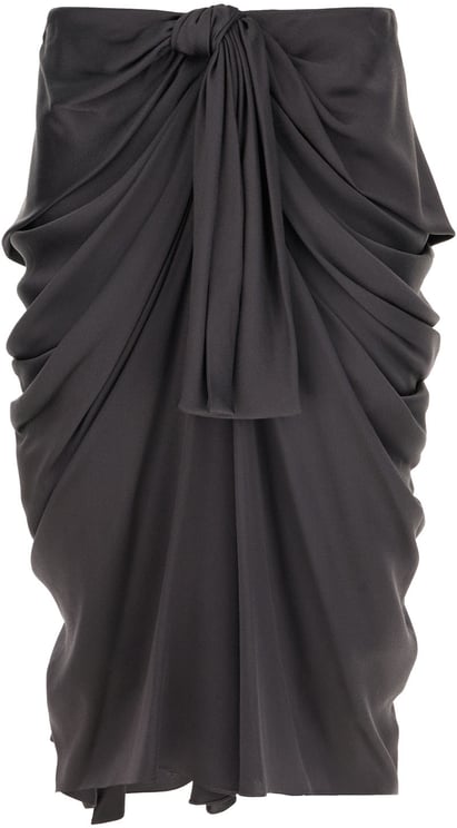Chloé Chloe Graphite silk skirt