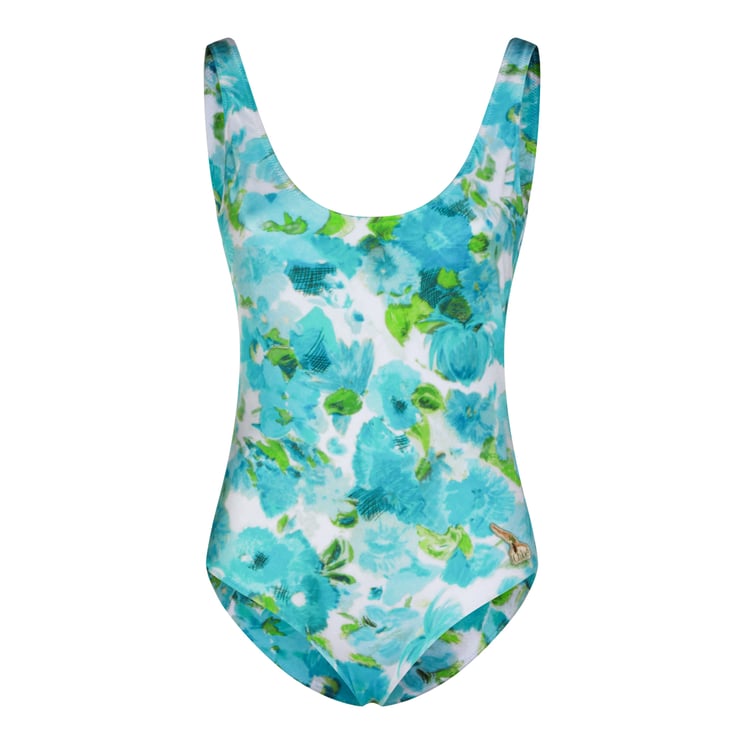 Chloé Floral-Print Sleeveless Bodysuit with Bow Detail